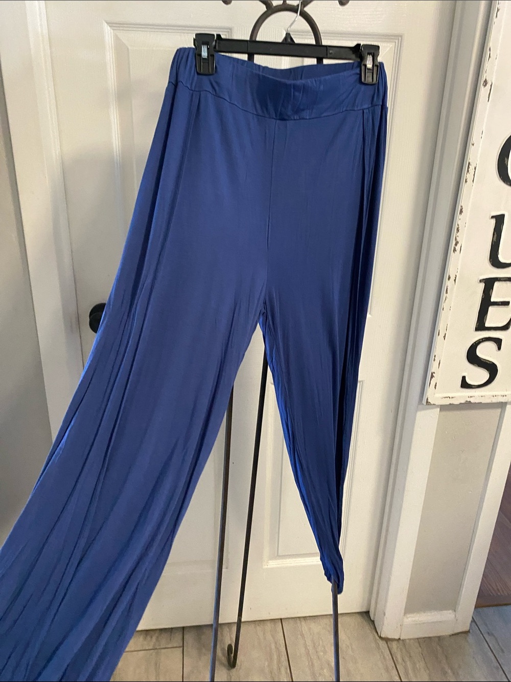 Wide-Leg Blue Harem stylePalazzo Pants size M